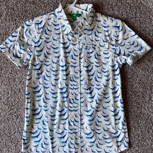 Whale Print Button Down